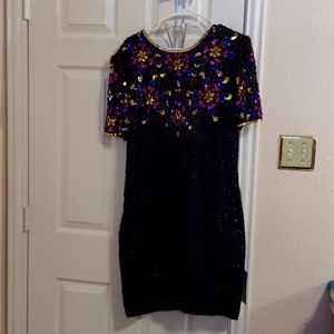 Fancy sequined black dress